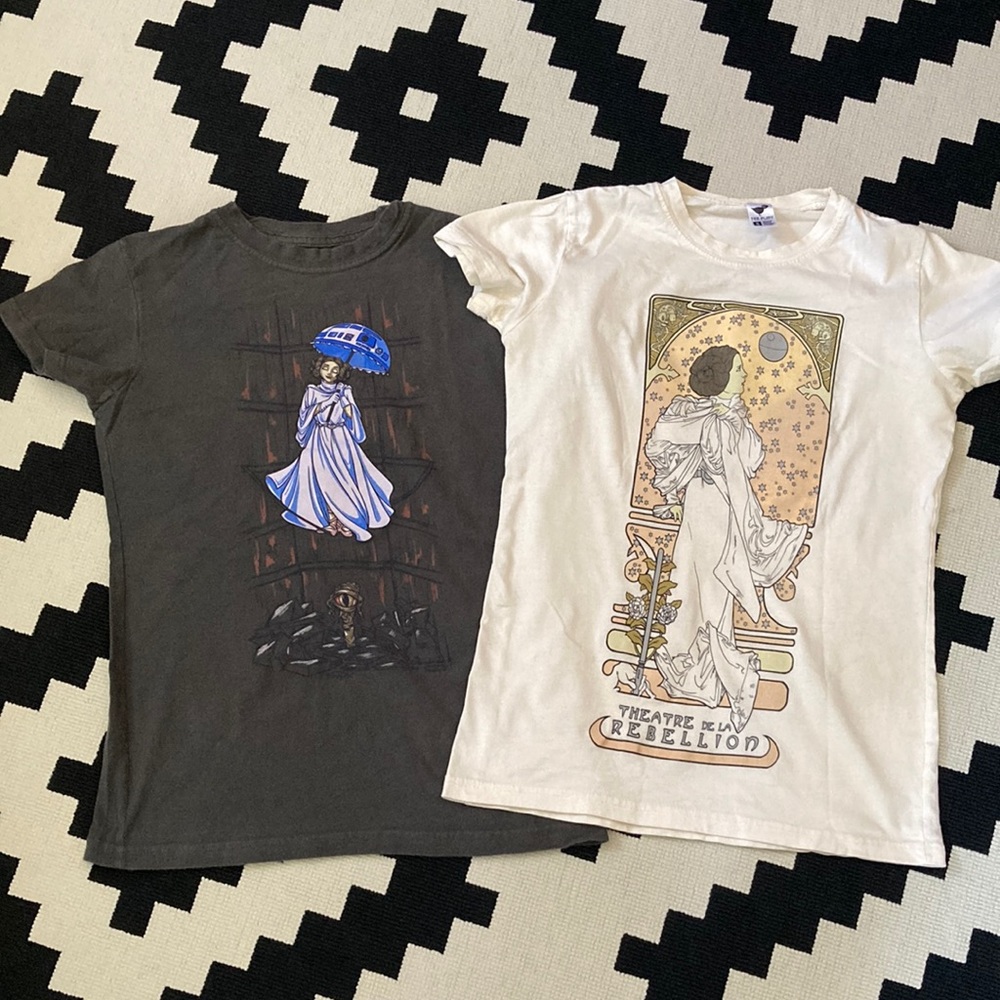 Star Wars Short Sleeve Tees - Black and White